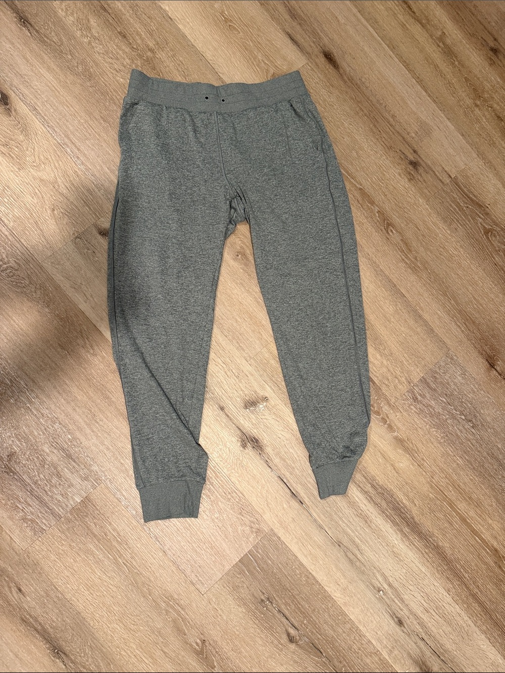 Athleta Greenish/Gray Heather Jogger Track Pants